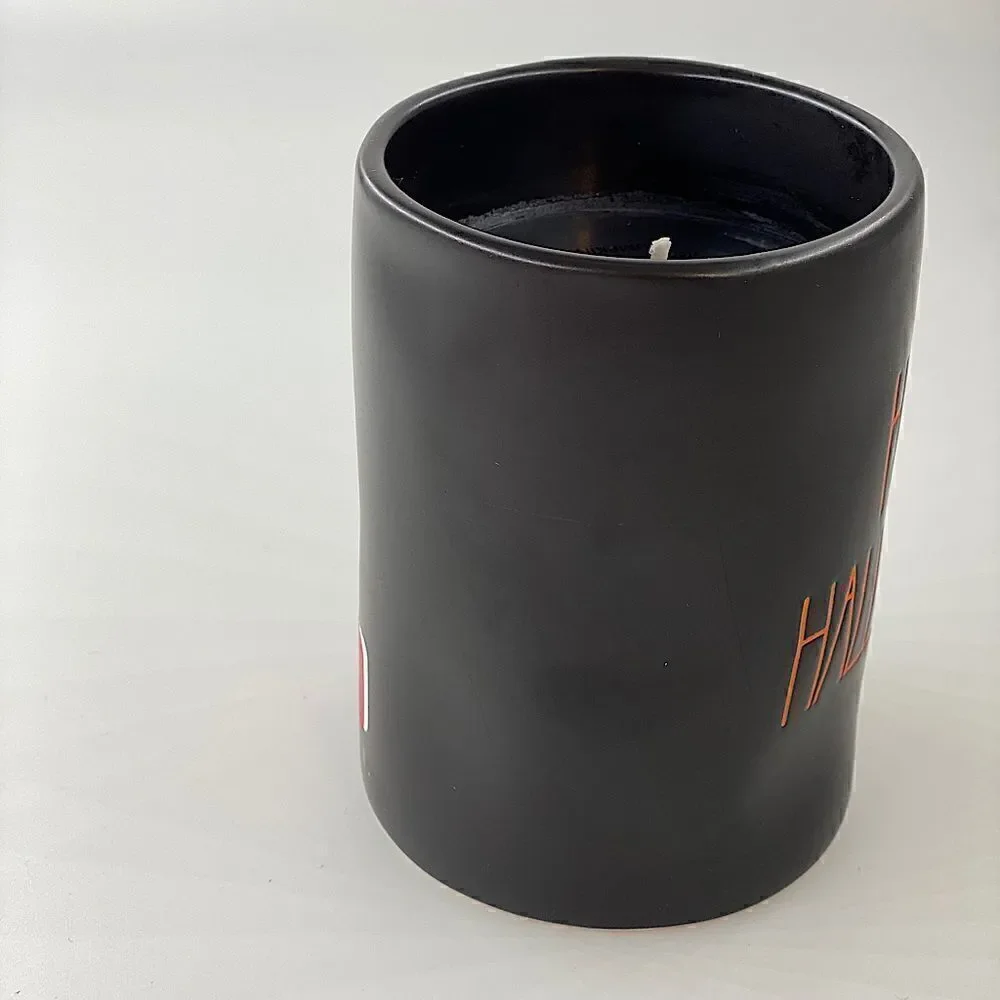 Rae Dunn Black Happy Halloween Candle Pumpkin Pie